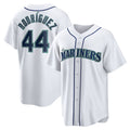 Seattle Mariners #44 Julio Rodriguez White MWATKINS Home Replica Player Jersey