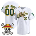 Custom Oakland Athletics x One Piece White MWATKINS Vapor Premier Limited Jersey - Stitched