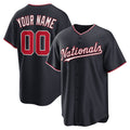 Custom Washington Nationals Navy MWATKINS Alternate Replica Jersey