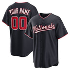 Custom Washington Nationals Navy MWATKINS Alternate Replica Jersey