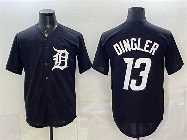 Detroit Tigers #13 Dillon Dingler Black MWATKINS Limited Stitched Jersey