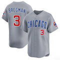 Chicago Cubs #3 Alex Bregman Gray MWATKINS 2026 Limited Stitched Jersey