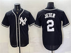New York Yankees #2 Derek Jeter 2026 Fashion Replica Black MWATKINS Out Stitched Jersey