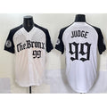 New York Yankees #99 Aaron Judge White Black MWATKINS 'Gothic Legacy Edition' Vapor Premier Limited Stitched Jersey