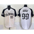 New York Yankees #99 Aaron Judge White Black MWATKINS 'Gothic Legacy Edition' Vapor Premier Limited Stitched Jersey