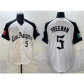 Los Angeles Dodgers #5 Freddie Freeman White Black MWATKINS Mexico 2025 LA Gothic Style With Fernando Patch Vapor Premier Limited Stitched Jersey