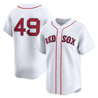 Boston Red Sox #49 Tim Wakefield White MWATKINS Home Limited Player Jersey