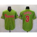 Philadelphia Phillies #3 Bryce Harper Green MWATKINS Stitched Cool Base Jersey