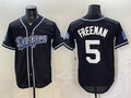 Los Angeles Dodgers #5 Freddie Freeman B2B Champs 2026 Black MWATKINS Out Style Vapor Limited Stitched Jersey