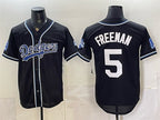 Los Angeles Dodgers #5 Freddie Freeman B2B Champs 2026 Black MWATKINS Out Style Vapor Limited Stitched Jersey