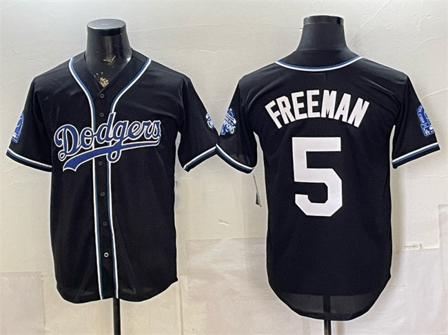 Los Angeles Dodgers #5 Freddie Freeman B2B Champs 2026 Black MWATKINS Out Style Vapor Limited Stitched Jersey