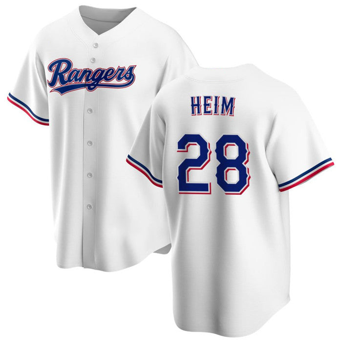 Texas Rangers #28 Jonah Heim White MWATKINS Cool Base Stitched Jersey
