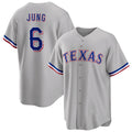 Texas Rangers #6 Josh Jung Gray MWATKINS Cool Base Stitched Jersey