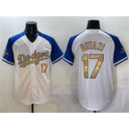 Los Angeles Dodgers #17 Shohei Ohtani White Royal Gold MWATKINS 2024 World Series Champions Vapor Limited Stitched Jersey