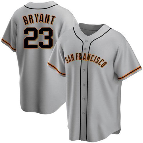 San Francisco Giants #23 Kris Bryant Gray MWATKINS Cool Base Jersey