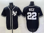 New York Yankees #22 Ben Rice 2026 Fashion Replica Black MWATKINS Out Stitched Jersey