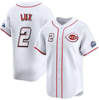 Cincinnati Reds #2 Gavin Lux White MWATKINS 2025 Speedway Classic Home Limited Stitched Jersey