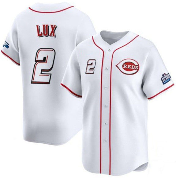 Cincinnati Reds #2 Gavin Lux White MWATKINS 2025 Speedway Classic Home Limited Stitched Jersey