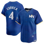 Minnesota Twins #4 Carlos Correa Royal MWATKINS 2024 City Connect Limited Stitched Jersey