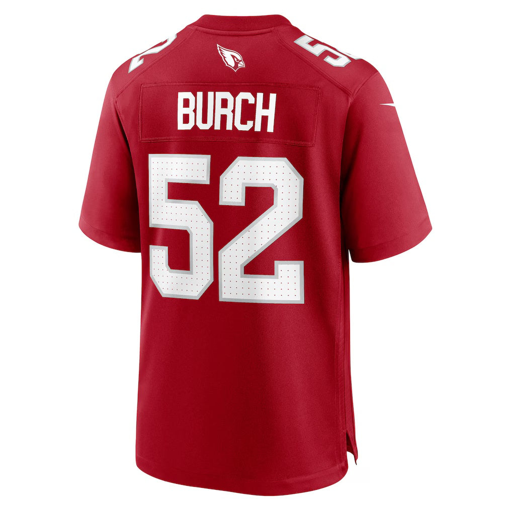 A.Cardinals #52 Jordan Burch Cardinal MWATKINS Team Game Jersey