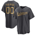 Custom Baltimore Orioles Active Player Charcoal MWATKINS 2022 All-Star Cool Base Stitched Jersey
