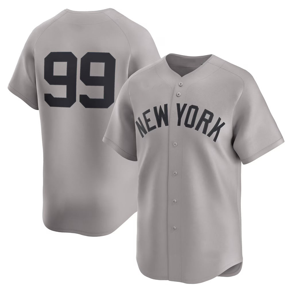 New York Yankees #99 Aaron Judge Gray MWATKINS Road Limited Player Jersey