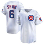 Chicago Cubs #6 Matt Shaw White MWATKINS Home Limited Stitched Jersey