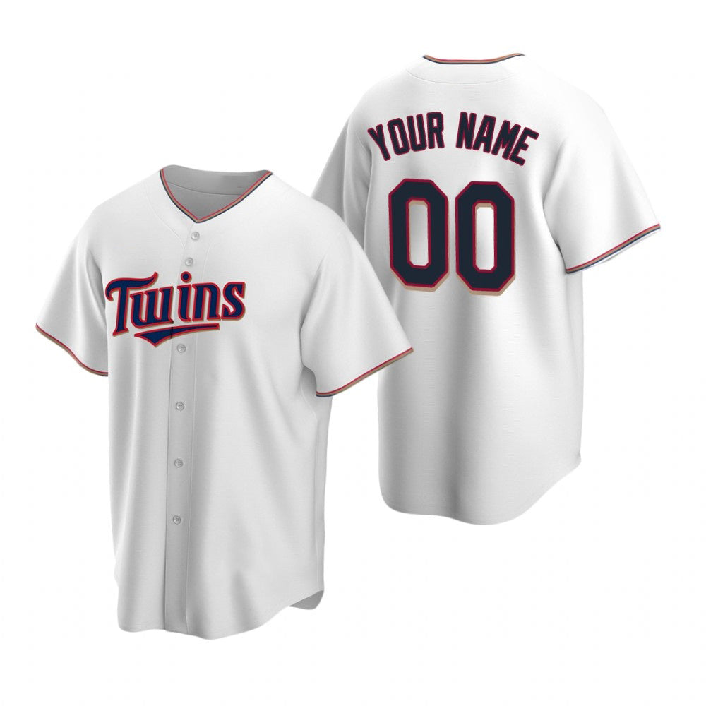 Custom Minnesota Twins White MWATKINS Stitched Cool Base Home Jersey