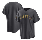 Seattle Mariners Blank Charcoal MWATKINS 2022 All-Star Cool Base Stitched jersey