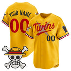 Custom Minnesota Twins x One Piece Gold MWATKINS Vapor Premier Limited Jersey - Stitched