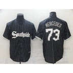 Chicago White Sox #73 Yermin Mercedes City Edition Black MWATKINS Game 2021 Jerseys