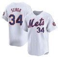 New York Mets #34 Kodai Senga White MWATKINS 2024 Home Limited Stitched Jersey