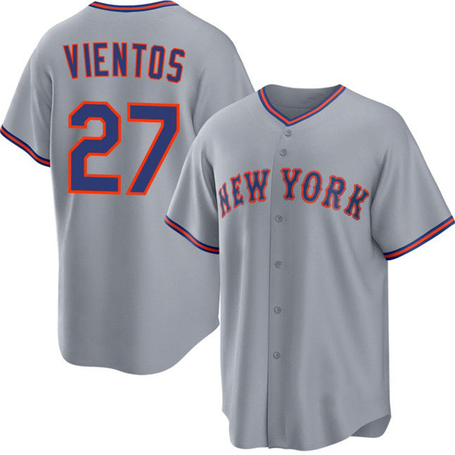 New York Mets #27 Mark Vientos Gray MWATKINS 2025 Limited Stitched Jersey
