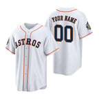 Custom Houston Astros ACTIVE PLAYER White MWATKINS 2022 World Series Home Stitched Jersey