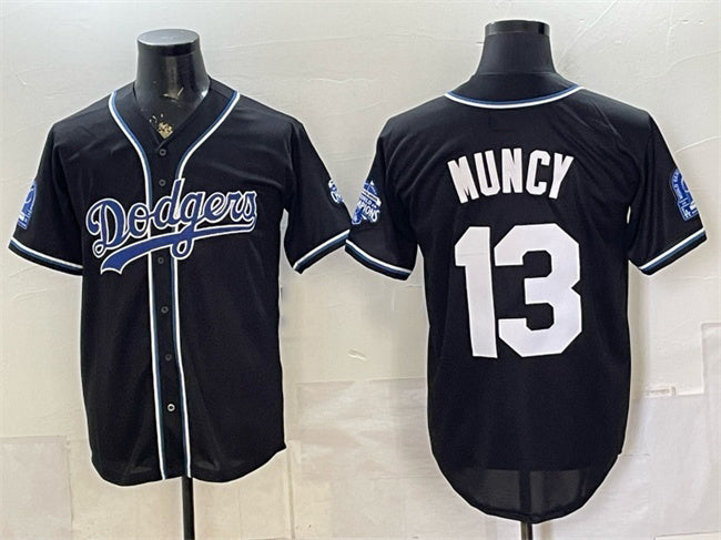 Los Angeles Dodgers #13 Max Muncy B2B Champs 2026 Black MWATKINS Out Style Vapor Limited Stitched Jersey