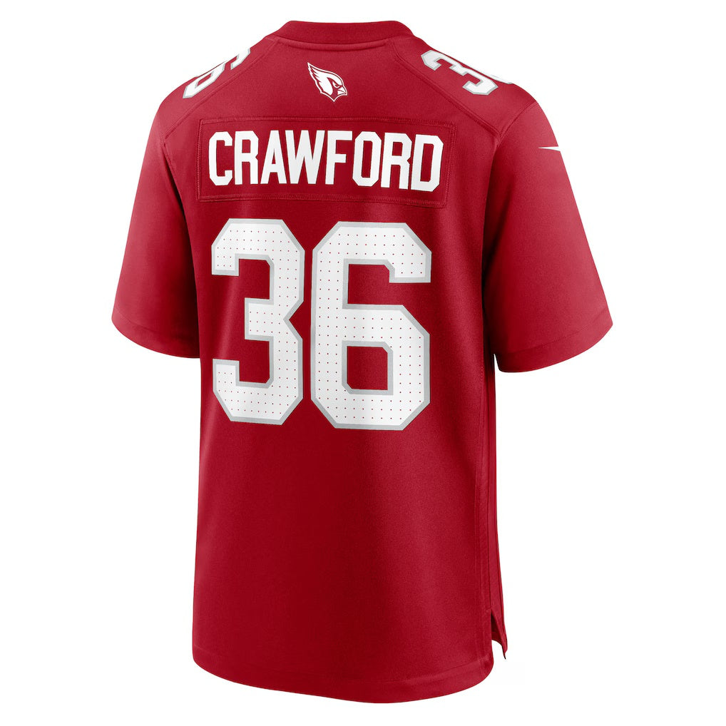 A.Cardinals #36 Kitan Crawford Cardinal MWATKINS Team Game Jersey