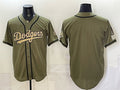 Los Angeles Dodgers Blank Olive MWATKINS 2026 Armed Forces Day Stitched Jersey 2