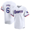 Texas Rangers #6 Josh Jung White MWATKINS Home Limited Player Jersey