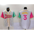 San Diego Padres #3 Jackson Merrill White MWATKINS NEW 2023 City Connect Cool Base Stitched Jersey