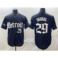 Detroit Tigers #29 Tarik Skubal Black MWATKINS 'Motor Gothic Edition' Vapor Premier Limited Stitched Jersey