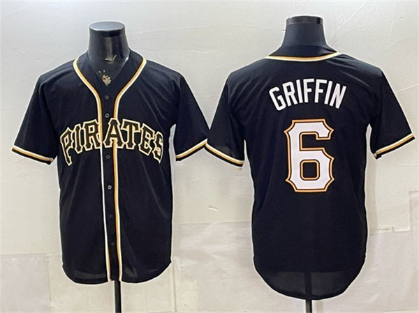Pittsburgh Pirates #6 Konnor Griffin 2026 Fashion Black MWATKINS Out Stitched Jersey