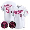 Los Angeles Dodgers #5 Freddie Freeman White MWATKINS 2026 Mother¡¯s Day Vapor Premier Limited Stitched Jersey