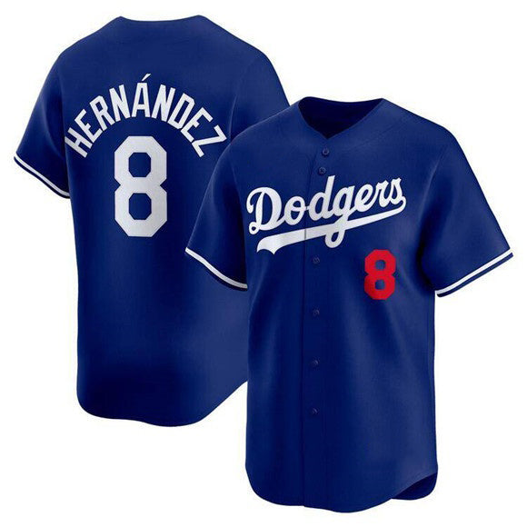 Los Angeles Dodgers #8 Enrique Hernandez Royal MWATKINS Limited Stitched Jersey