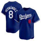 Los Angeles Dodgers #8 Enrique Hernandez Royal MWATKINS Limited Stitched Jersey