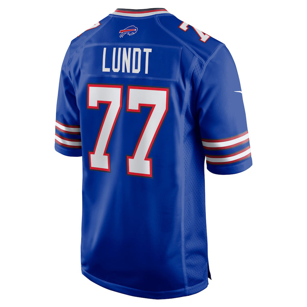 B.Bills #77 Chase Lundt Royal MWATKINS Team Game Jersey
