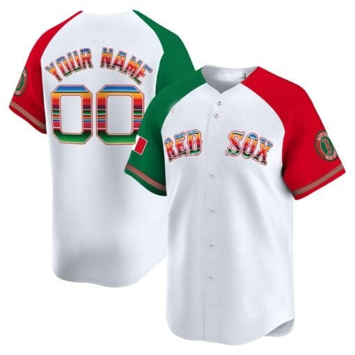 Custom Boston Red Sox Mexico White MWATKINS Vapor Premier Limited Jersey ¨C Aiternate