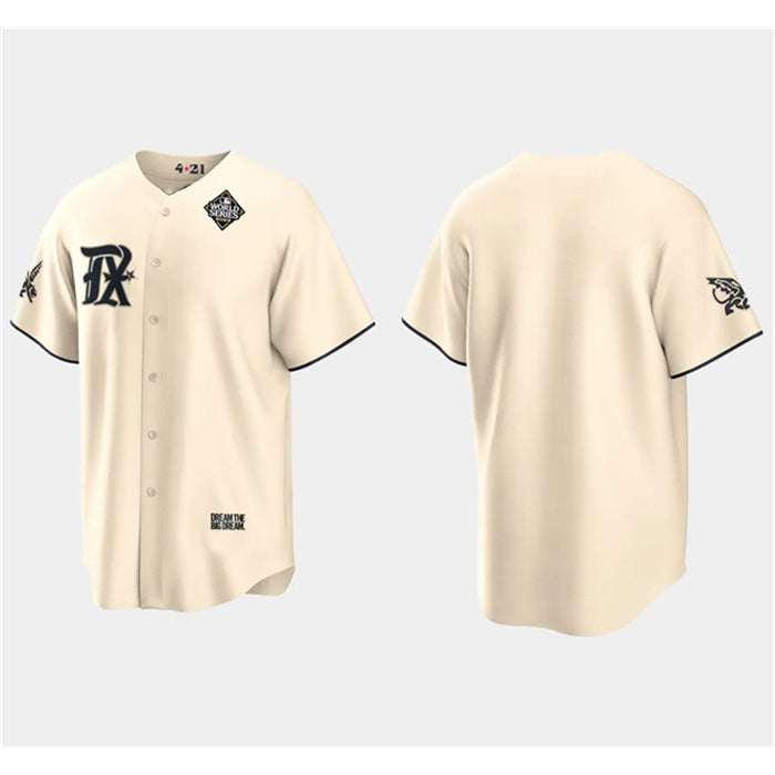 Texas Rangers Blank Cream MWATKINS 2023 World Series City Connect Stitched Jersey