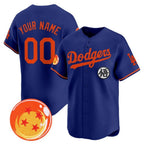 Custom Los Angeles Dodgers x Dragon Ball Royal MWATKINS Vapor Premier Limited Jersey - Stitched