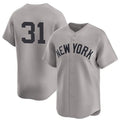New York Yankees #31 Cam Schlittler Gray MWATKINS 2026 Road Limited Stitched Jersey 2