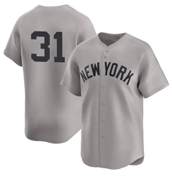 New York Yankees #31 Cam Schlittler Gray MWATKINS 2026 Road Limited Stitched Jersey 2